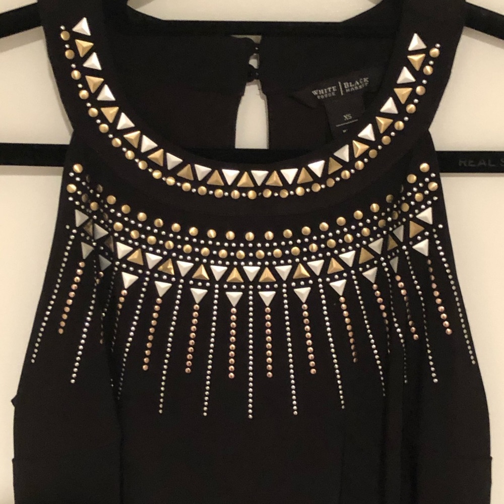 BLACK WHITE HOUSE BLACK MARKET DRESS - Picture 3 of 8